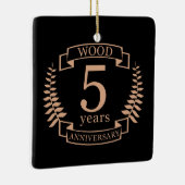 Hochzeitstag Holz 5 Jahre Keramikornament (Rechts)