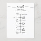 Hochzeitstag Icon Timeline Begrüßungsschreiben (Vorderseite)