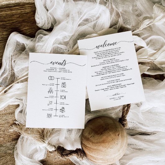 Hochzeitstag Icon Timeline Begrüßungsschreiben