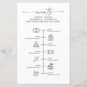 Hochzeitstag-Icon Zeitplan Itinerary Willkommensbr (Vorderseite)