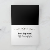 Hochzeitstag im Bläserherz Karte (Innenseite)