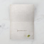 Hochzeitstag im Bouquet Karte (Innenseite)