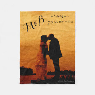 Hochzeitstag im ersten Jahr Fleecedecke