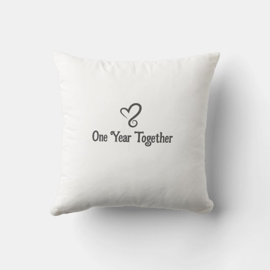 Hochzeitstag im ersten Jahr Kissen (Rückseite)