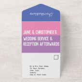 Hochzeitstag in einer Einladung (Außenbereich)