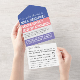 Hochzeitstag in einer Einladung