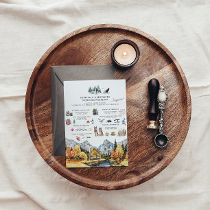 Hochzeitstag in Seattle   Route Einladung