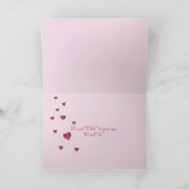 Hochzeitstag in Umschlag Feiertagskarte (Innenseite)