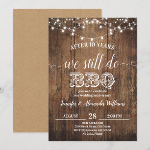 Hochzeitstag Jubiläum Wir Machen Immer Noch BBQ Ei Einladung