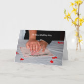 Hochzeitstag Karte (Gelbe Blume)