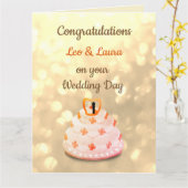 Hochzeitstag Karte (Gelbe Blume)