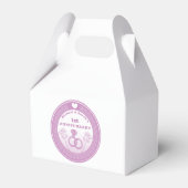 Hochzeitstag Lace sehen Jahreswechsel Geschenkschachtel (Rückseite)