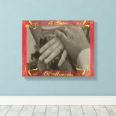 Hochzeitstag Leinwanddruck (Insitu (Holzboden))