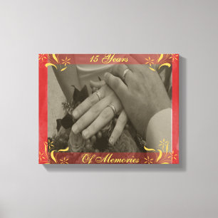 Hochzeitstag Leinwanddruck
