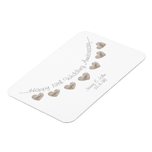 Hochzeitstag Magnet (Linke Seite)