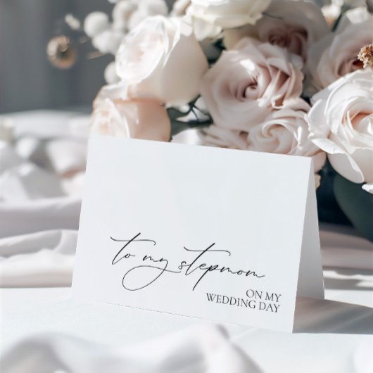 Hochzeitstag-Message-Card "To My Stepama" Dankeskarte