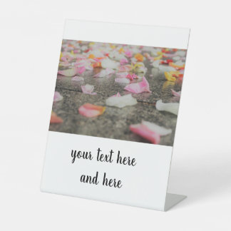 Hochzeitstag mit Pedestal Sign Sockelschild