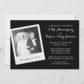 Hochzeitstag mit Vintagem Foto Einladung (Vorderseite)