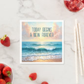 Hochzeitstag Morgens Seascape Serviette (Beispiel)