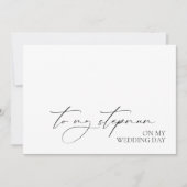 Hochzeitstag-Nachrichtenkarte "zu meinem Magen" (Vorderseite)