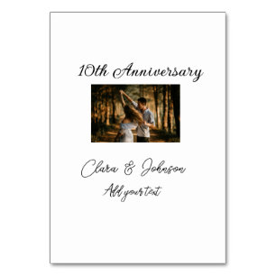 Hochzeitstag Name Jahr Bild Text Farbe Tischnummer