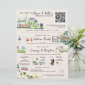 Hochzeitstag | Newport, RI Einladung (Stehend Vorderseite)