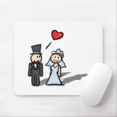 "Hochzeitstag" Paarentwurf Mousepad (Mit Mouse)