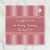 Hochzeitstag Party Brautparty Dusty Rose Geschenkanhänger (Rückseite)