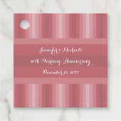 Hochzeitstag Party Brautparty Dusty Rose Geschenkanhänger (Vorderseite)