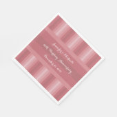 Hochzeitstag Party Brautparty Dusty Rose Serviette (Ecke)