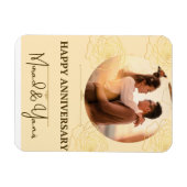 Hochzeitstag personalisiert magnet (Horizontal)