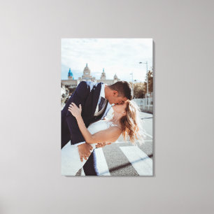 Hochzeitstag Personalisiertes Foto Canvas drucken Leinwanddruck