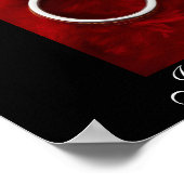 Hochzeitstag Poster bis 15x15 (Ecke)