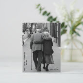 Hochzeitstag Postkarte (Stehend Vorderseite)