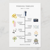 Hochzeitstag - Programm für Wasserfarben (Vorderseite)