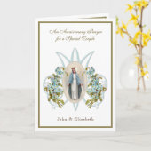 Hochzeitstag Religiöse Jungfrau Mary Floral Karte (Gelbe Blume)