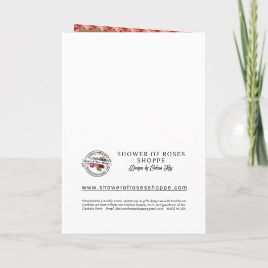 Hochzeitstag Religiöse Jungfrau Mary Jesus Karte (Rückseite)