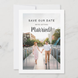 Hochzeitstag Rett 2 Foto Vorderseite Zurück machen Save The Date
