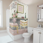 Hochzeitstag Rosa Saal Duschvorhang (Beispiel)