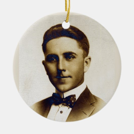 Hochzeitstag Russells L. Swigert 1917 Keramikornament (Vorne)