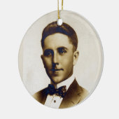 Hochzeitstag Russells L. Swigert 1917 Keramikornament (Links)