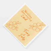 Hochzeitstag Serviette (Ecke)