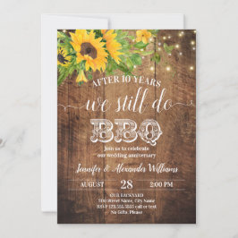 Hochzeitstag Sonnenblumen Wir machen immer noch BB Einladung