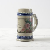 Hochzeitstag Stein Bierglas (VorderseiteRechts)
