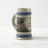 Hochzeitstag Stein Bierglas (Vorderseite Links)