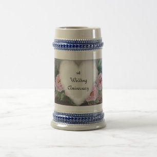 Hochzeitstag Stein Bierglas