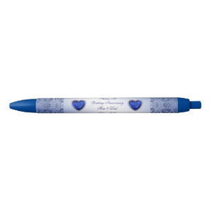 Hochzeitstag-Stift des Saphir-45. Kugelschreiber