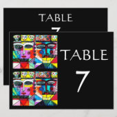 Hochzeitstag - TISCHNUMMER der Toten (Vorne/Hinten)