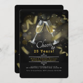 Hochzeitstag-Toast-Einladung Einladung (Vorne/Hinten)