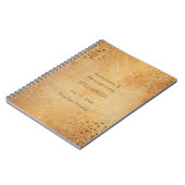 Hochzeitstag Trendy Vintag Gold Dots Notizblock (Linke Seite)